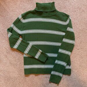Striped Turtleneck Sweater